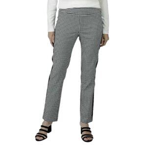 NEW Mr. Max Modern Stretch Black White Plaid Stretch Pants Size 20 bin 1E